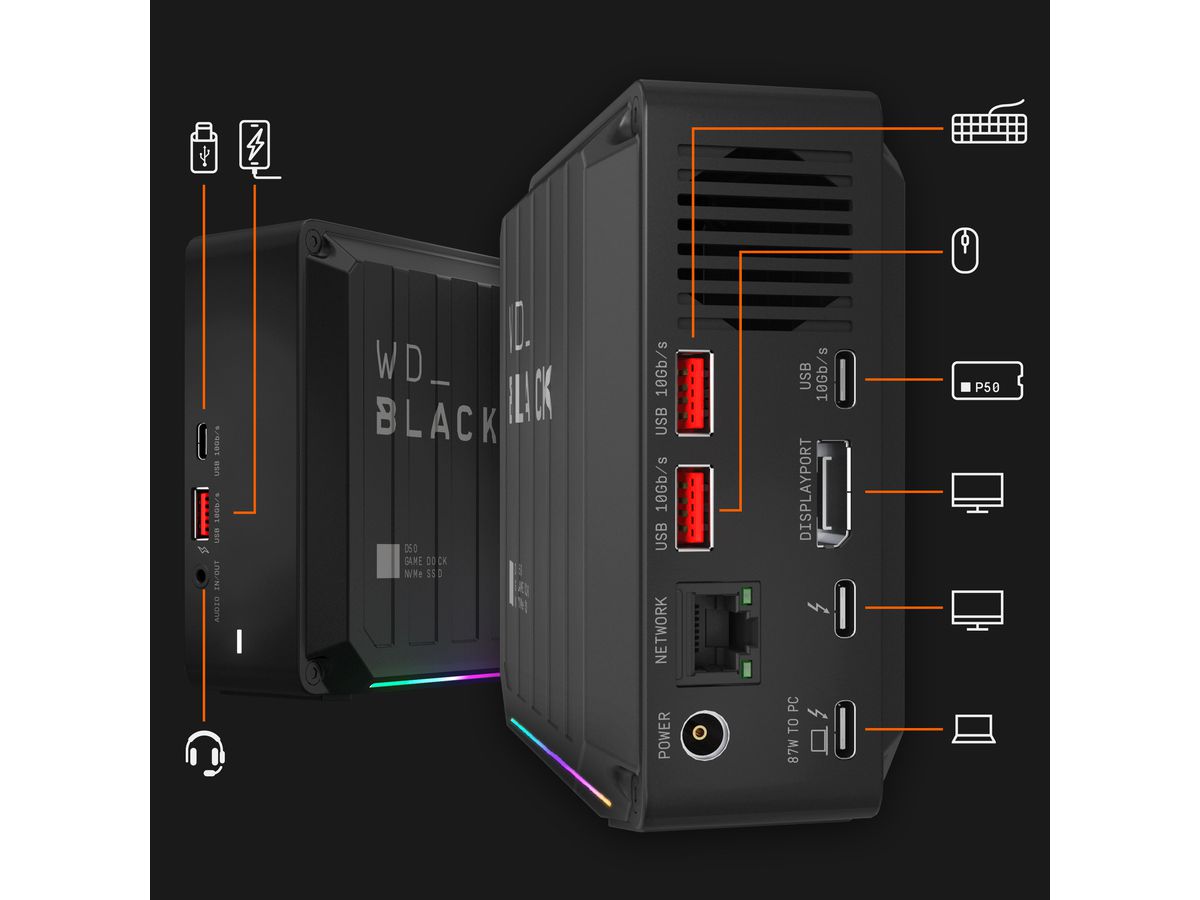WD Black D50 Game Dock 2TB schwarz