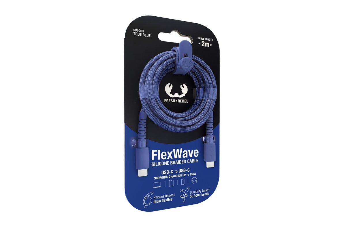 Fresh 'n Rebel USB-C to USB-C True Blue