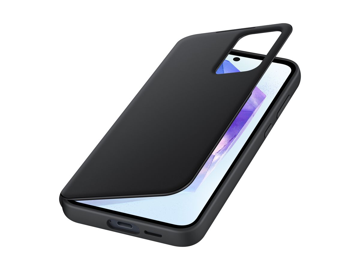 Samsung A55 Smart View Wallet Case Black