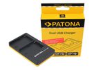 Patona Chargeur Dual USB NP-FM500H