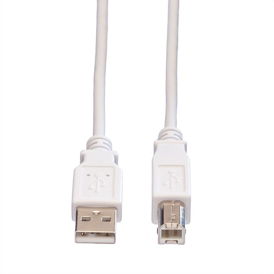 VALUE USB 2.0 Kabel, A-B, white (4.5 m)