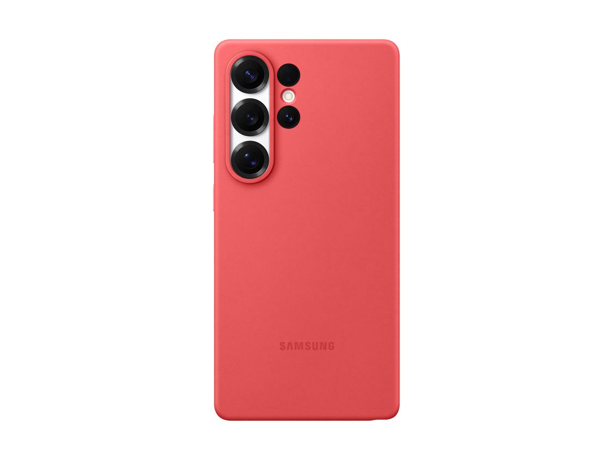 Samsung S25 Ultra Silicone Case Red