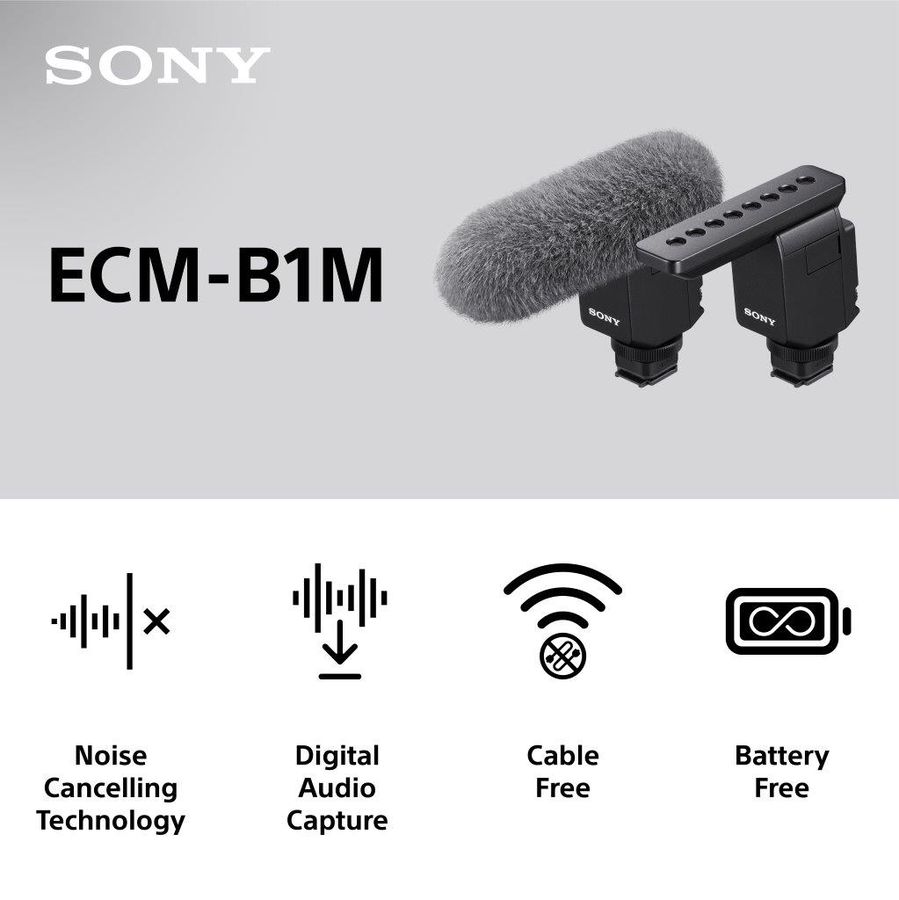 Sony ECM-B1M Shotgun Zoom Mikrofon