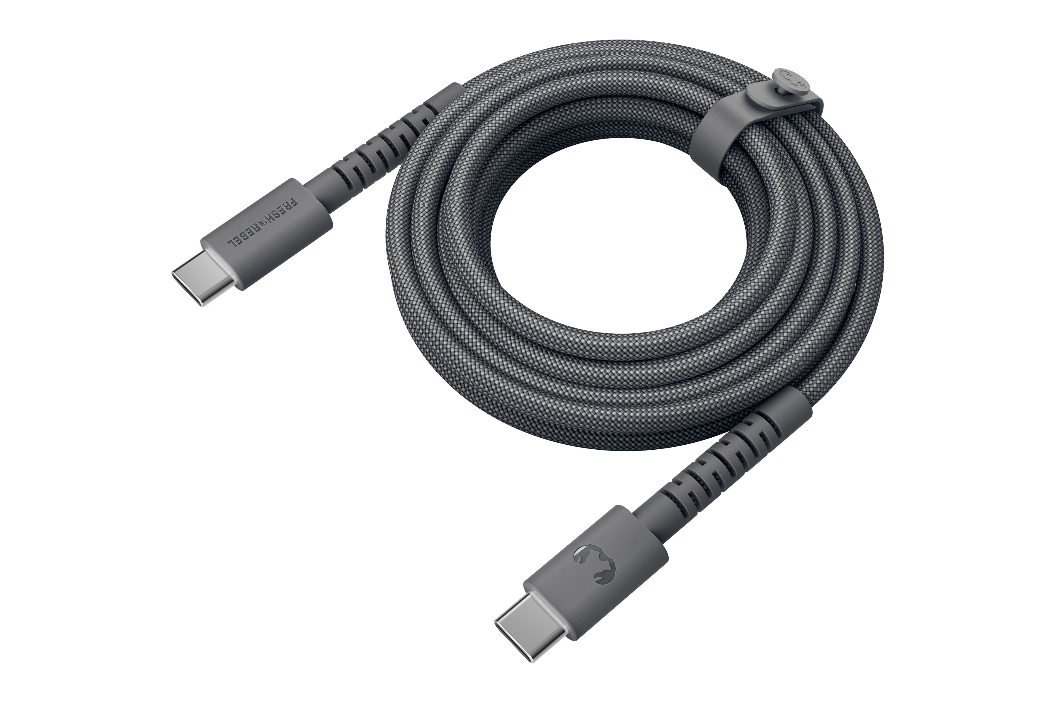 Fresh 'n Rebel USB-C to USB-C 70cm Grey