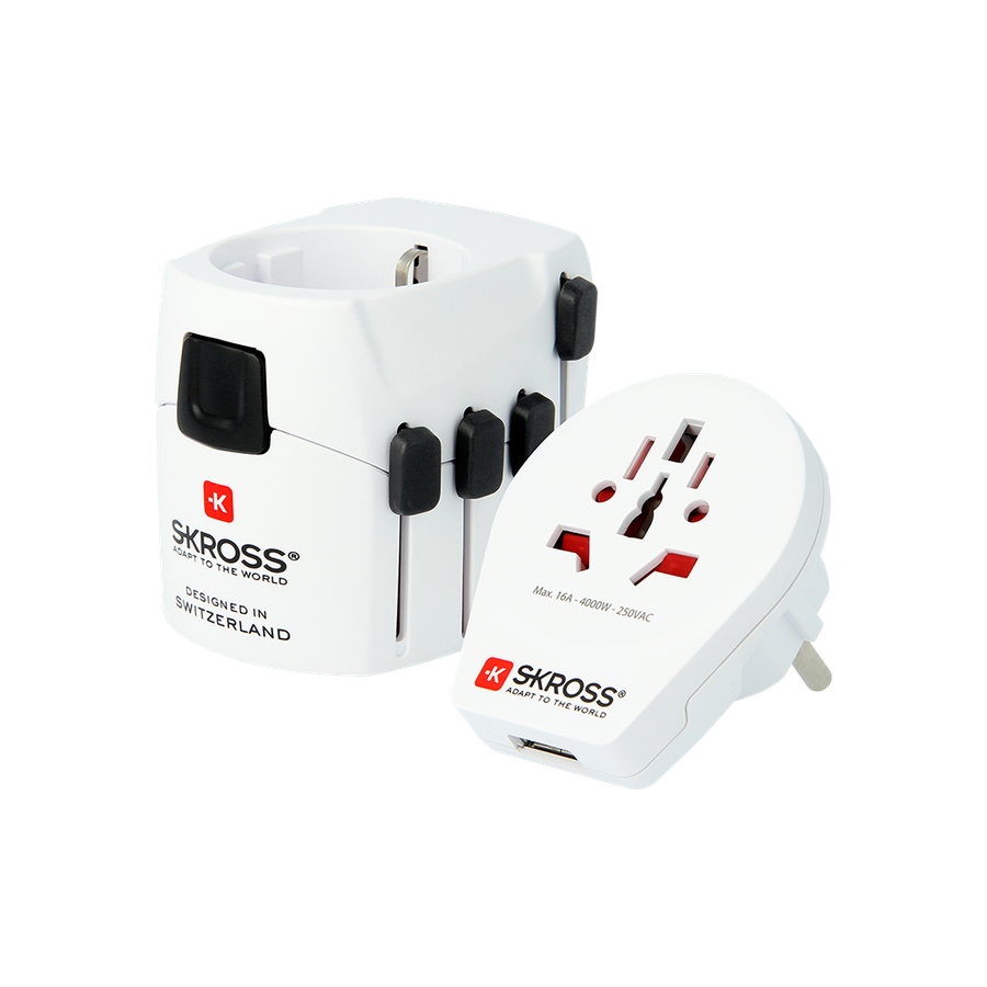 Skross PRO - World & USB (7A)