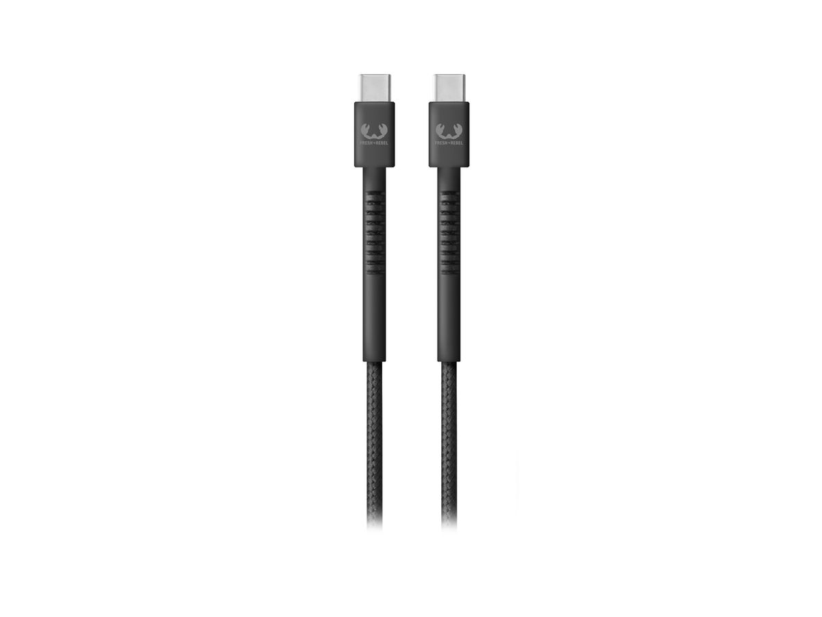 Fresh'N Rebel USB-C to C 3A 480Mbps 2m Strom Grey