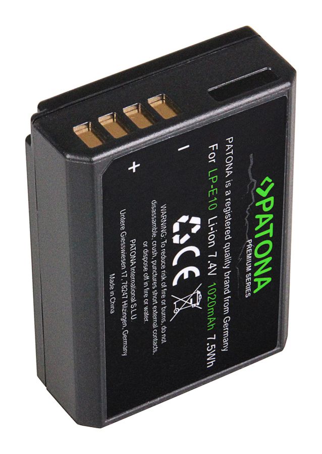 Patona Premium Batterie Canon LP-E10