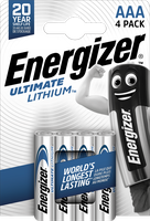 Energizer AAA/L92 Ultimate Lithium 4-P.
