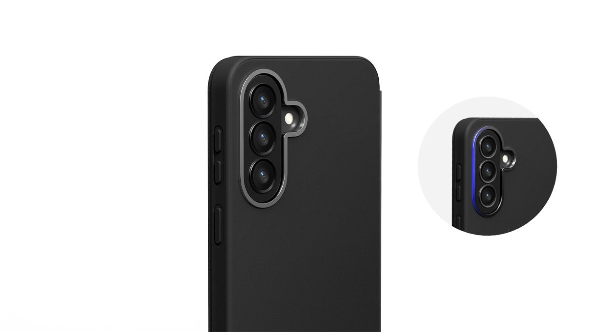 Samsung A57 Wallet Flip Case Black