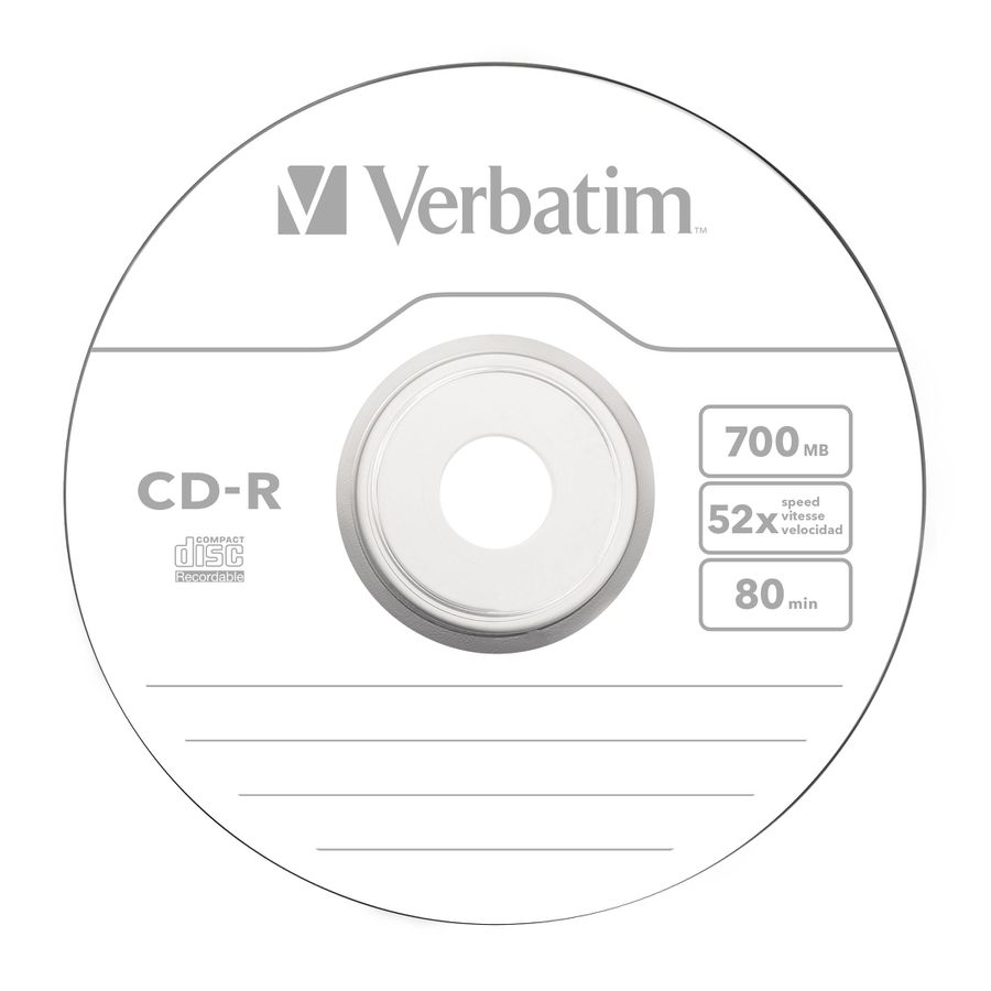 Verbatim CD-R Spindle 700MB 52x 50 Pack