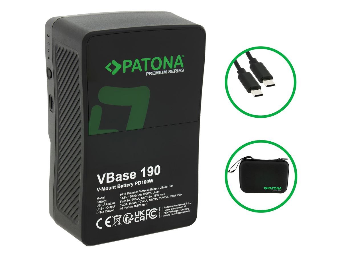 Patona Premium Batterie Sony BP-190WS