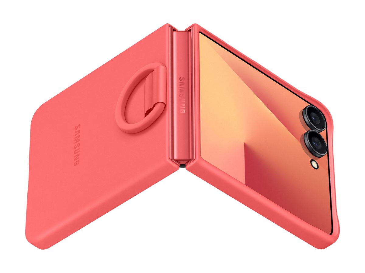 Samsung Flip 7 Ring Case Red