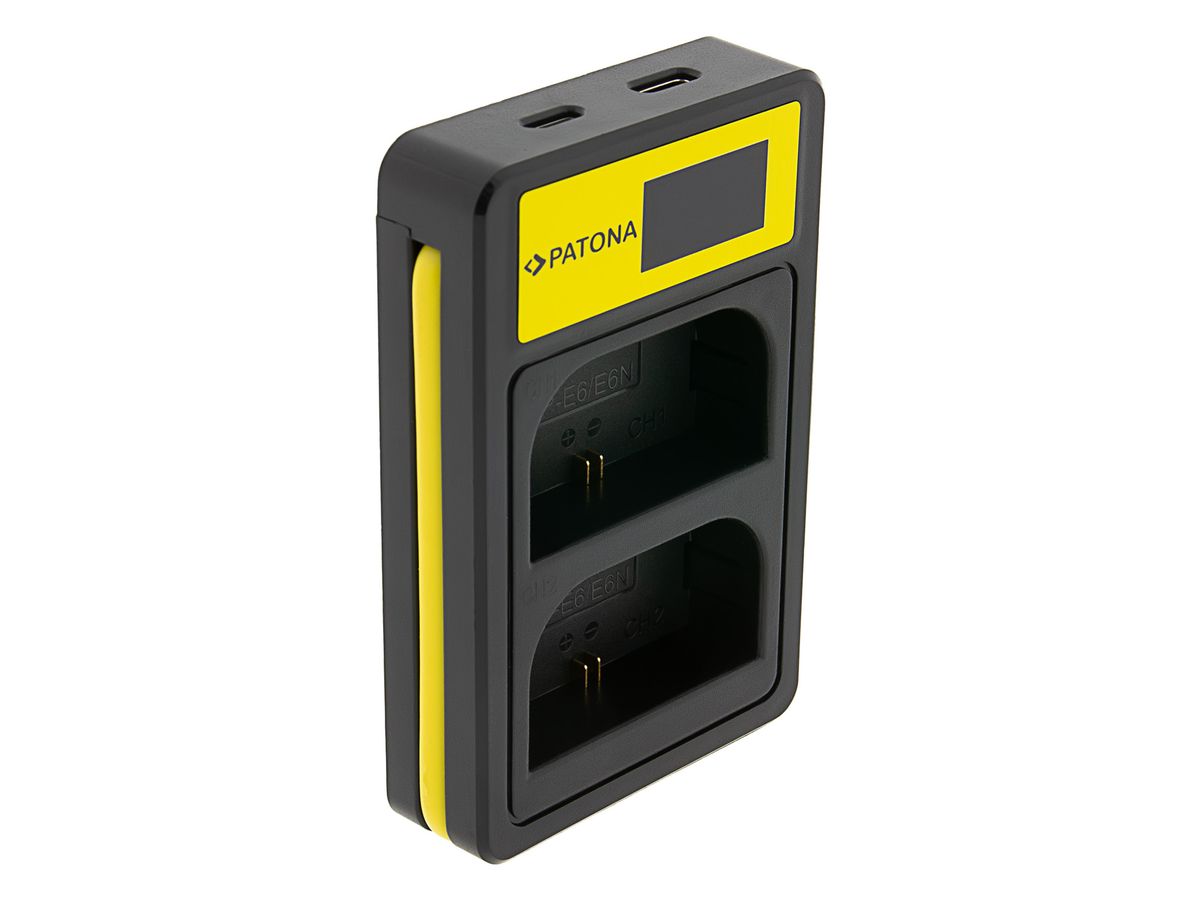 Patona Smart Dual Ladegerät Canon LP-E6