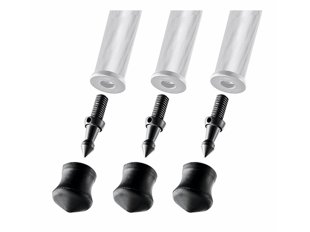Gitzo Spike- / Gummi-Fuß, 30mm 3er Set