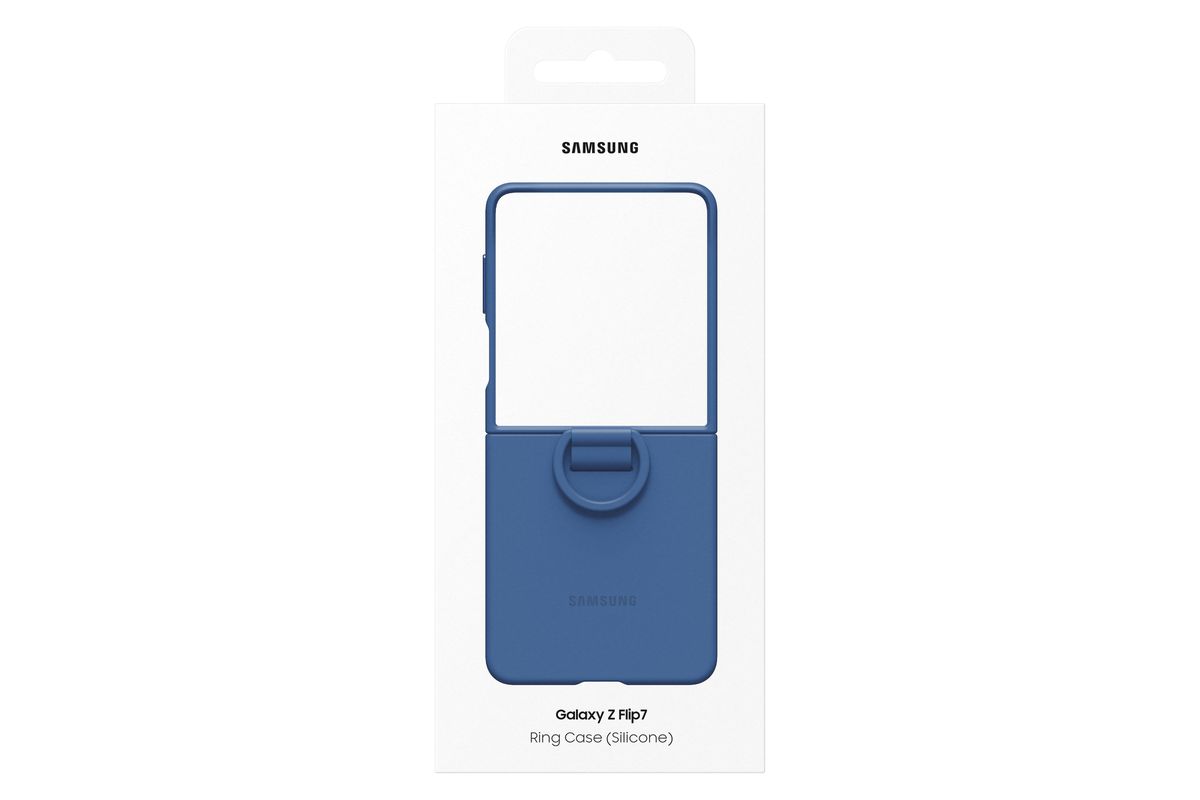 Samsung Flip 7 Ring Case Blue