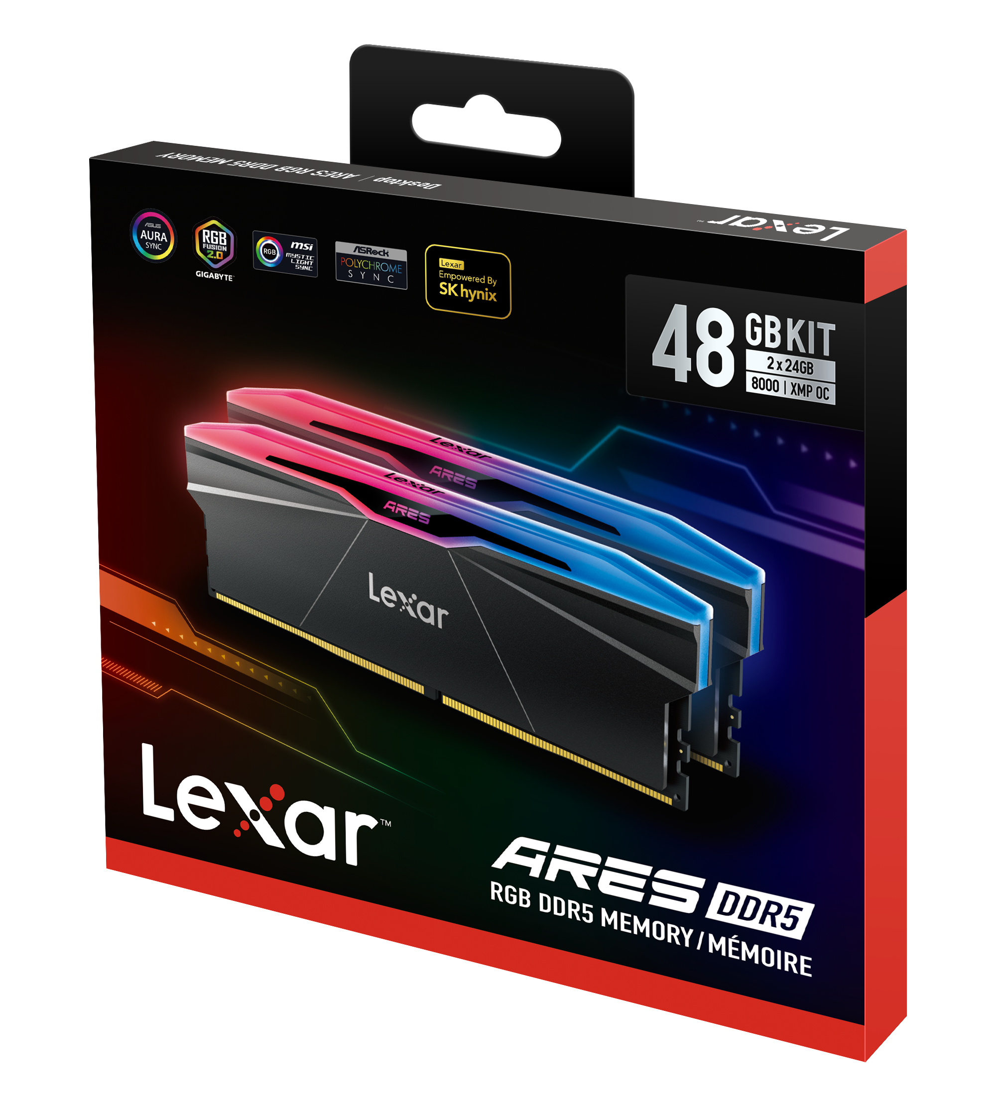 Lexar ARES DDR5 8000 MHz UDIMM 2x24GB