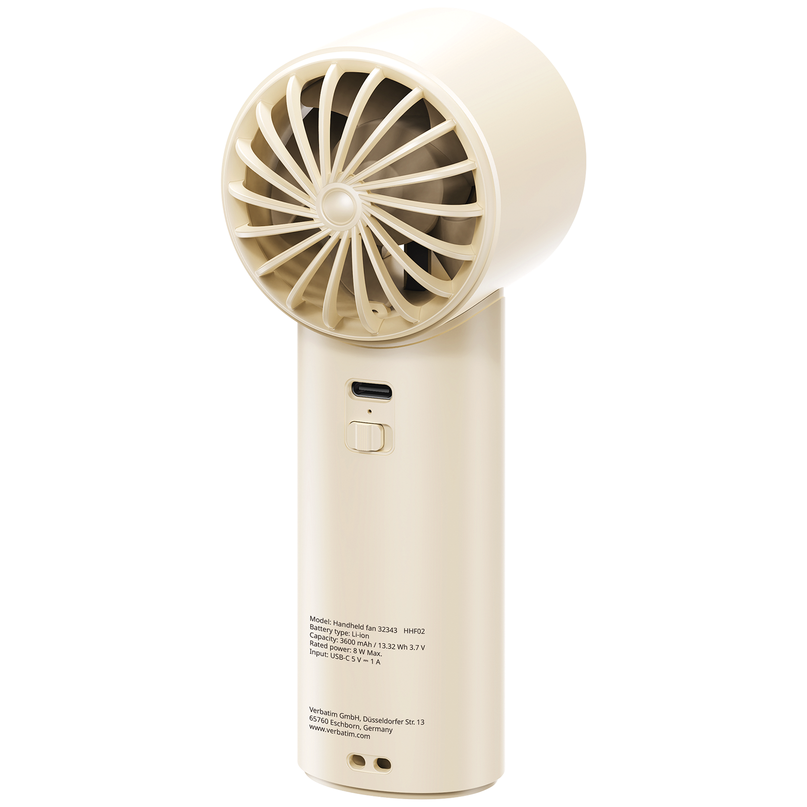 Verbatim CoolnGo Handheld Fan White