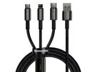 Baseus USB 3-in-1 Cable 1.5m Black