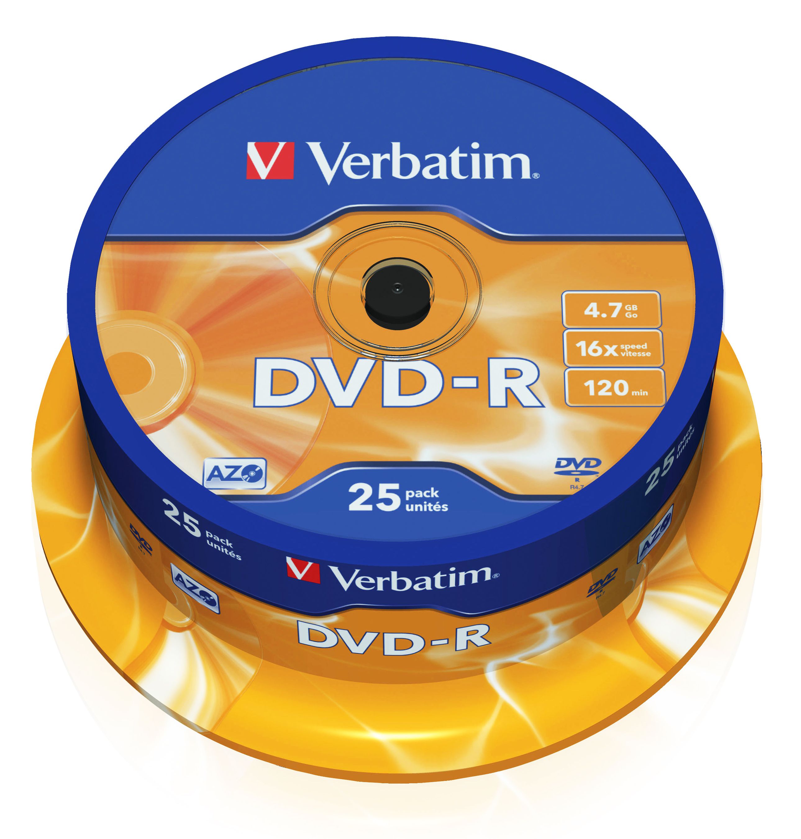 Verbatim DVD-R Spindle 4.7GB 16x 25 Pack