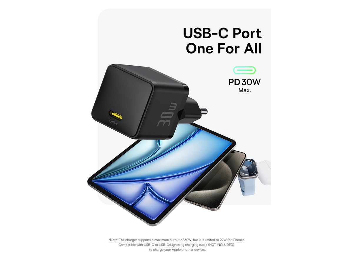 Baseus Palm Fastcharger 1C 30W Bl.