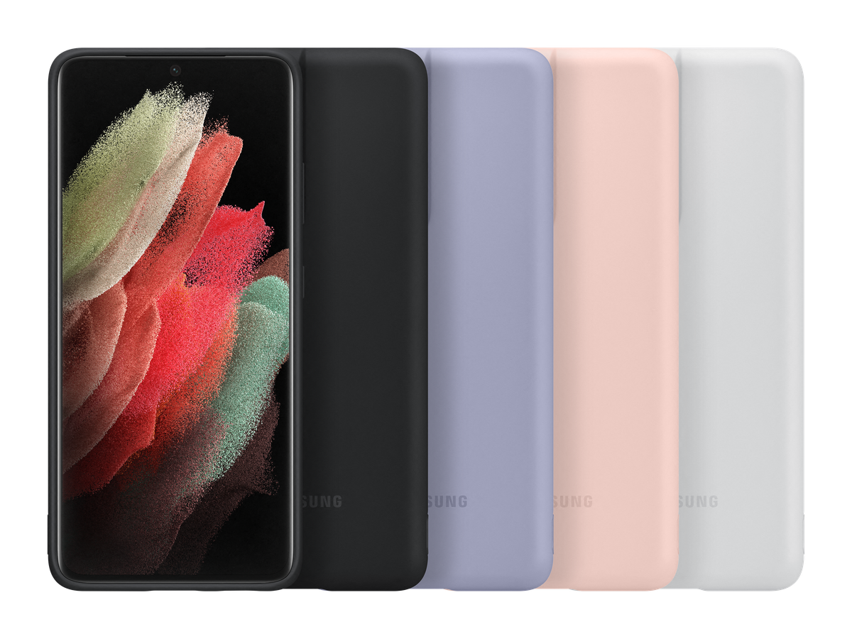 Samsung Silicone Cover S21 Ultra violet