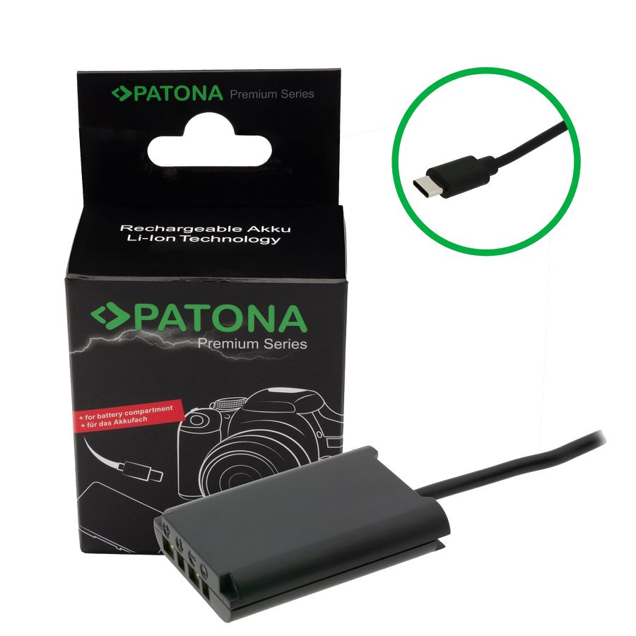 Patona USB-C Input Akku-Adapter NP-BX1