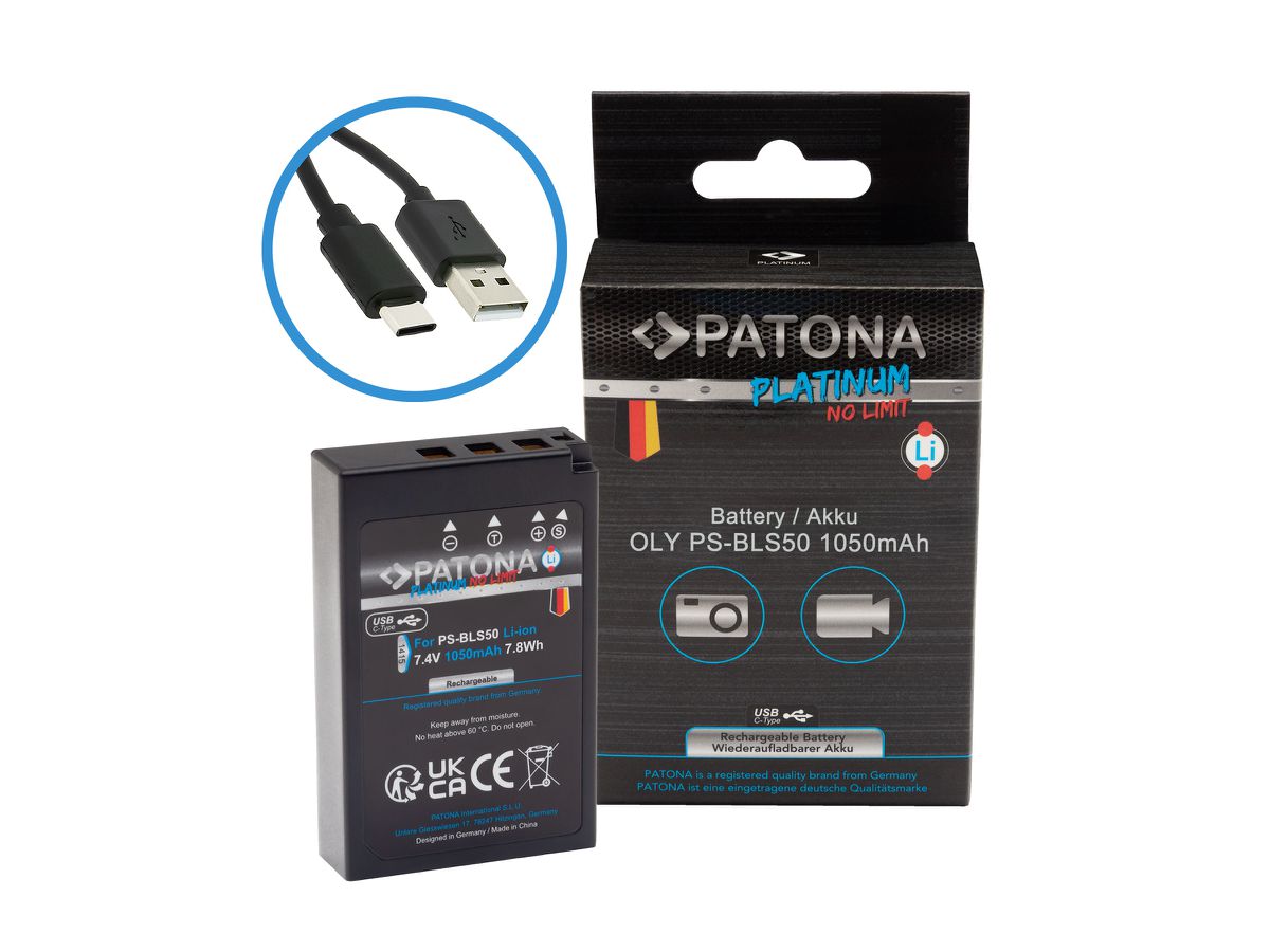 Patona Platinum USB-C Olympus PS-BLS-50