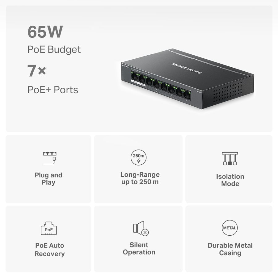 Mercusys 8-Port Gigabit Desktop Switch