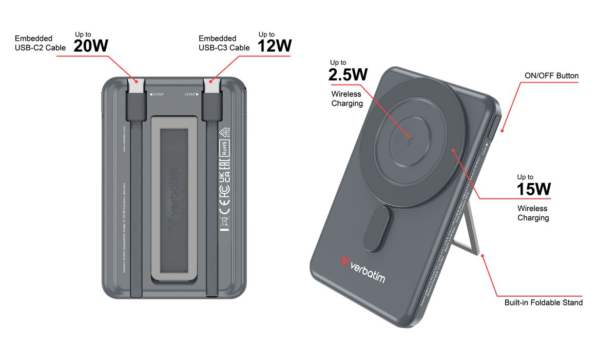 Verbatim Charge n Go Powerbank 5000 mAh