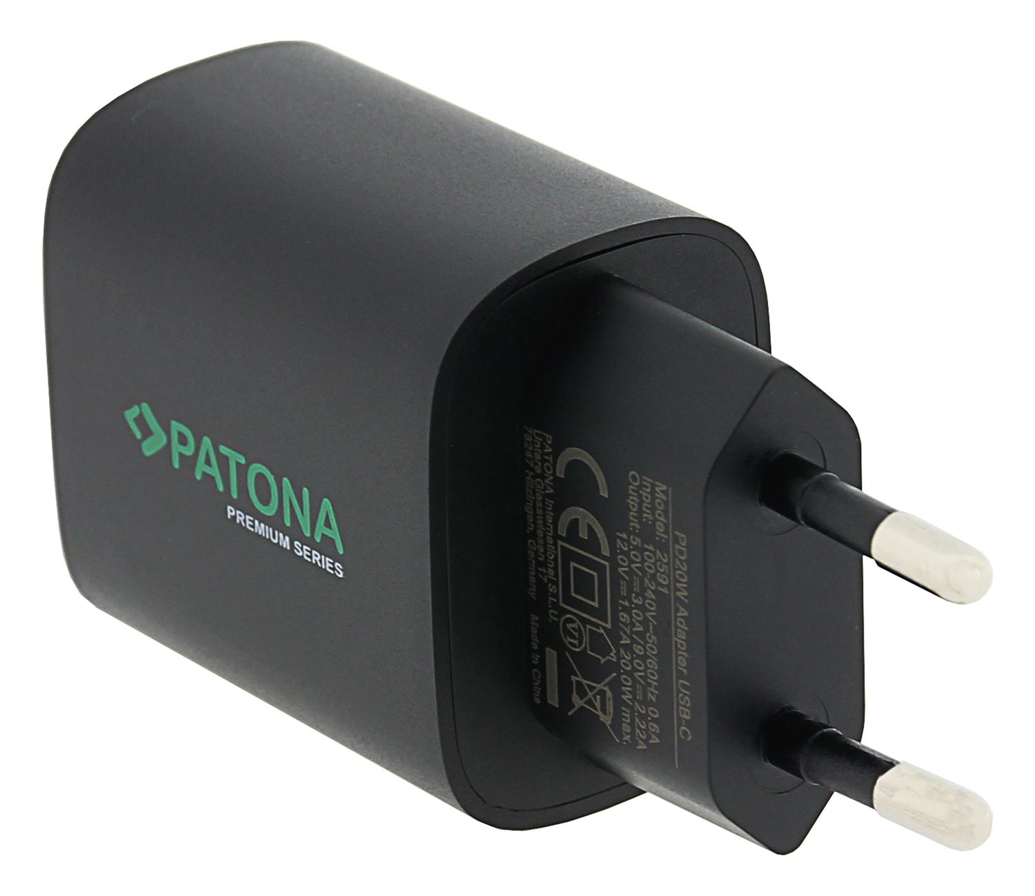 Patona Netzteil PD 20W USB-C 5V 3A Black