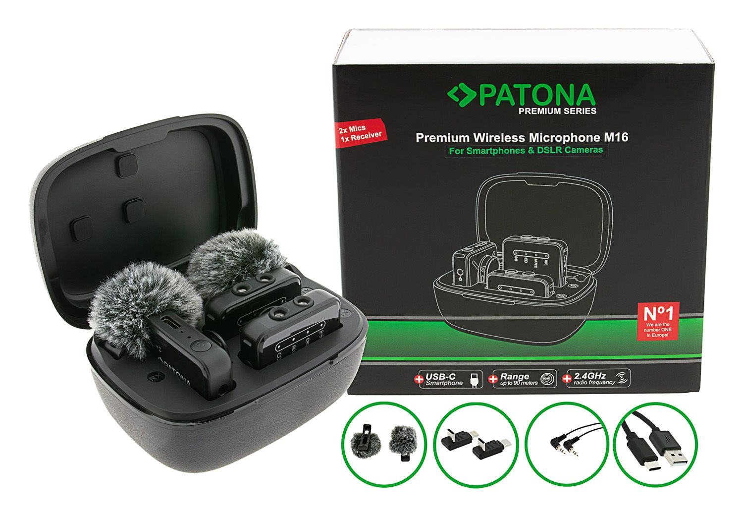 Patona Premium Wireless Microphone M16