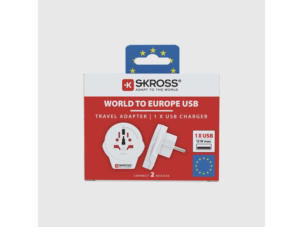 Skross World to Europe USB
