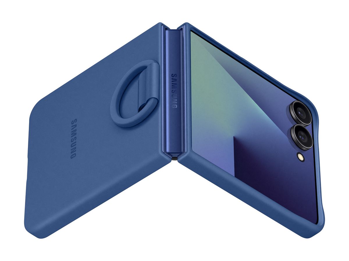 Samsung Flip 7 Ring Case Blue