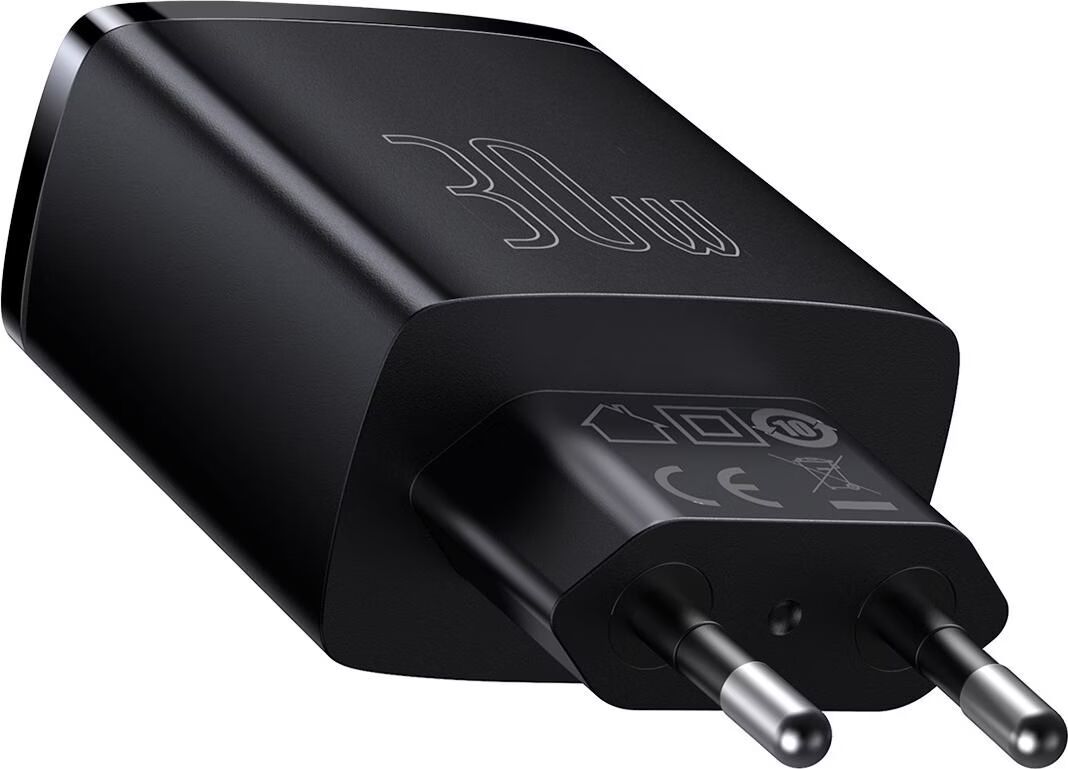 Baseus Quick Charger 3 Port 30W Black