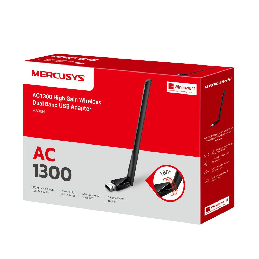 Mercusys AC1300 High Gain Wi-Fi Adapter