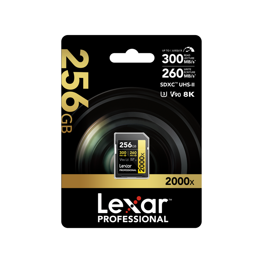 Lexar 2000x UHS-II SDXC 256GB Gold