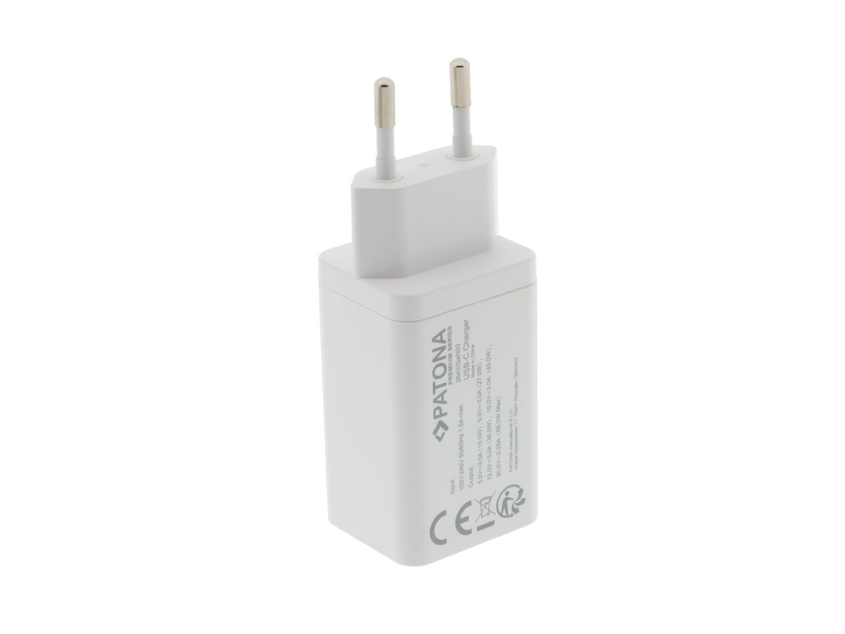 Patona GaN PD Charger 65W USB-C white