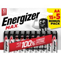 Energizer Max AA Promo 15+5