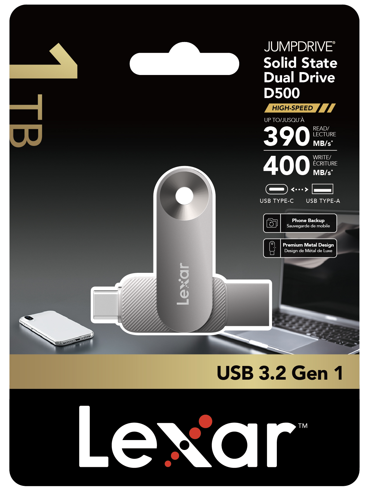 Lexar Dual Drive USB 3.2 1TB