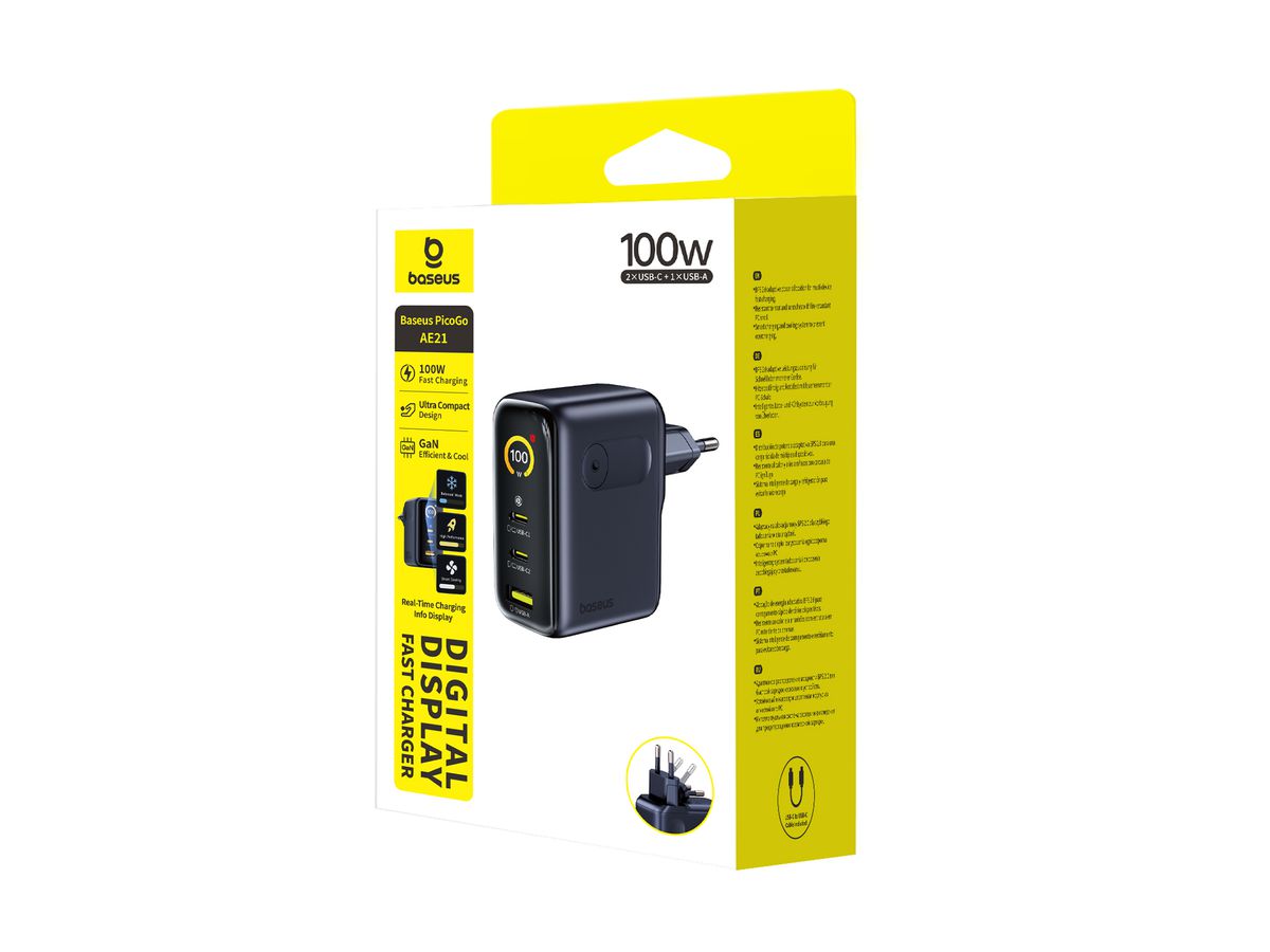 Baseus PicoGo Display Fastcharg.100W Bl.