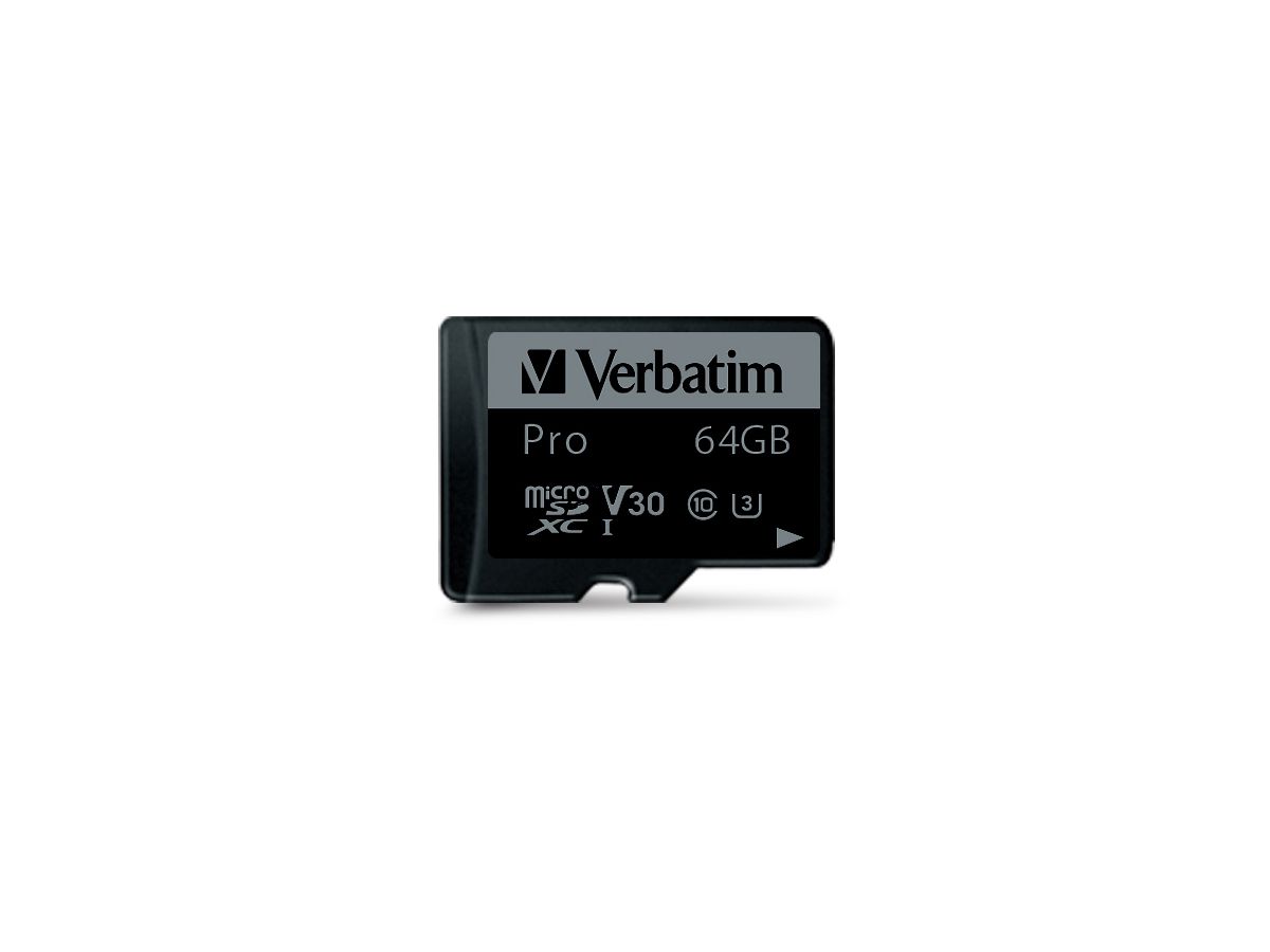 Verbatim Pro U3 64GB microSDXC Card