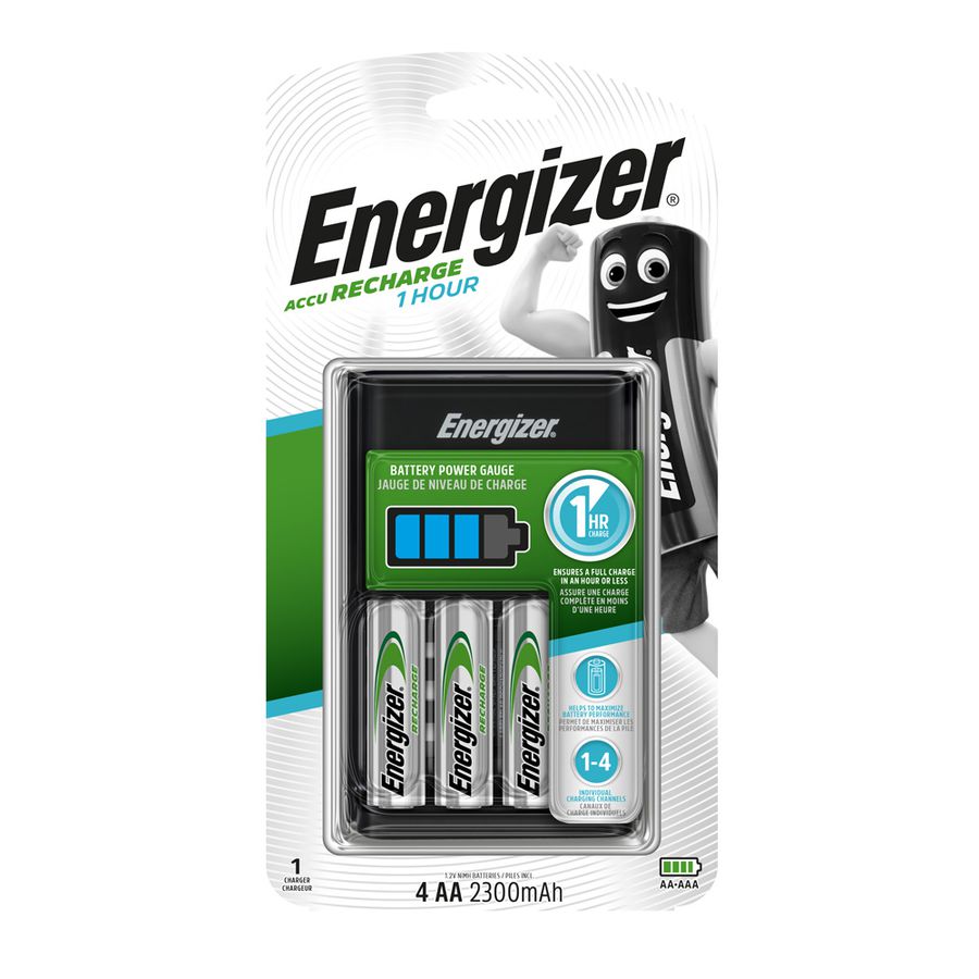 Energizer chargeur 1-heure AC/DC