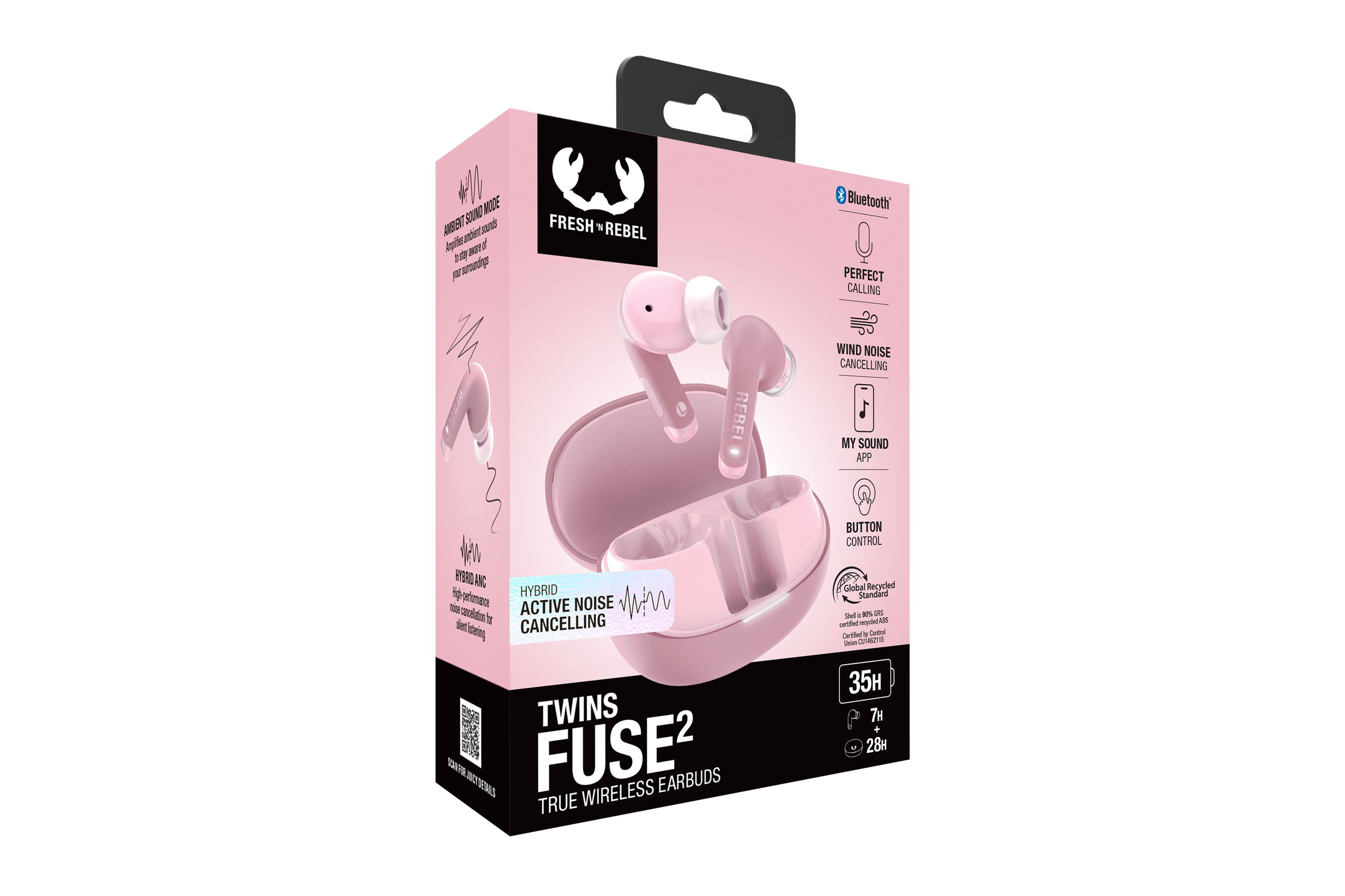 Fresh 'n Rebel Twins Fuse 2 Pastel Pink