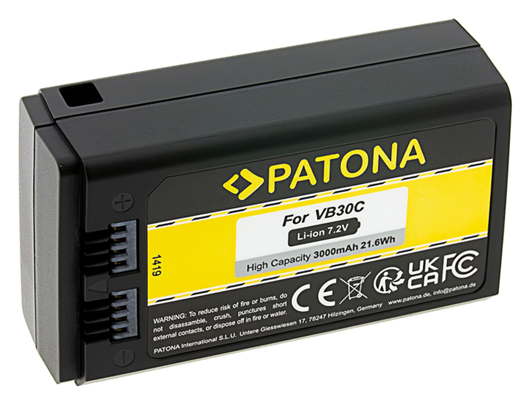 Patona Akku VB30 Godox V1 USB-C