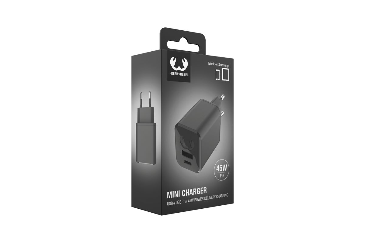 Fresh 'n Rebel Mini Charger Grey 45W