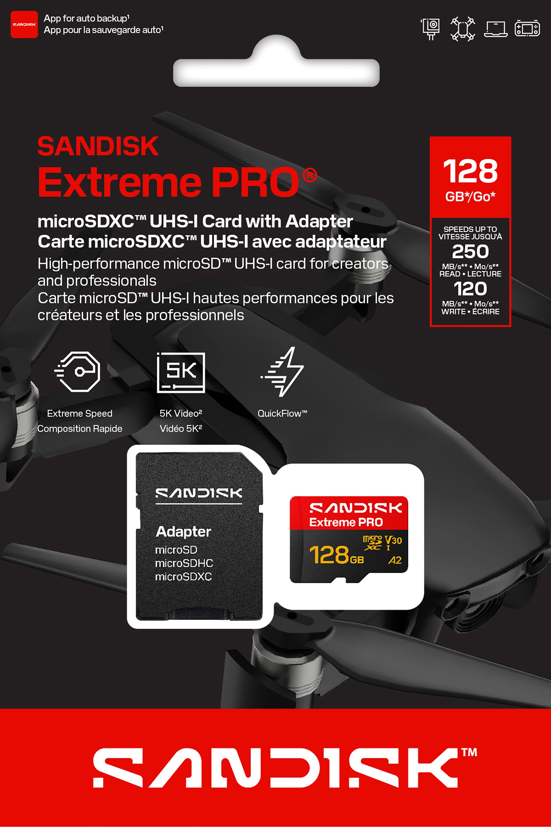 SANDISK Extreme PRO microSDXC 128GB