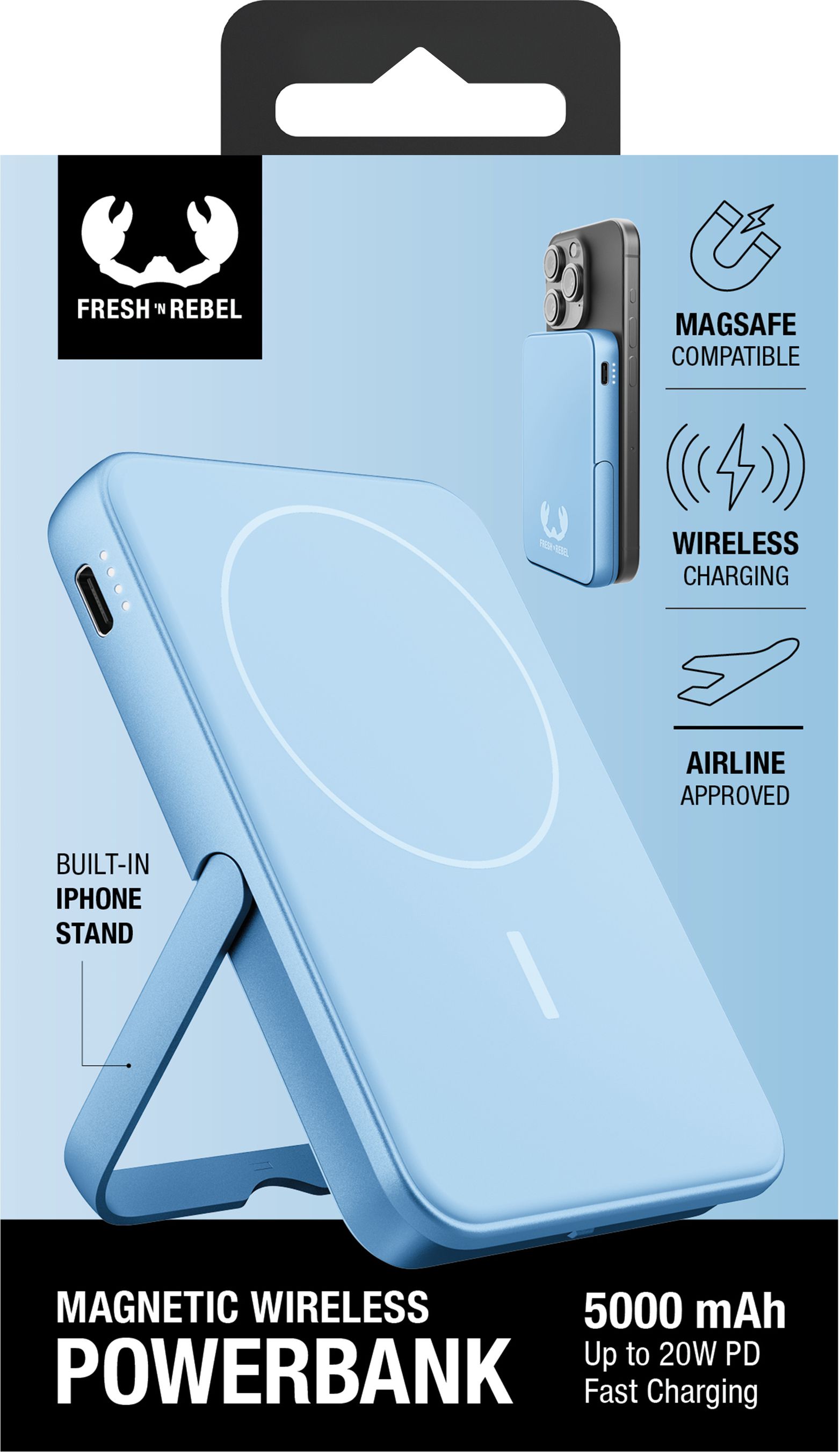 Fresh 'n Rebel Powerbank 5000 mAh Vivid