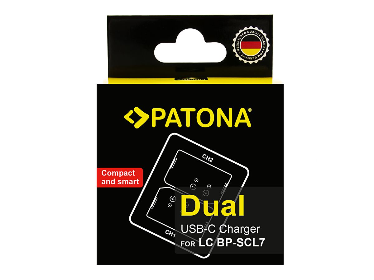 Patona Chargeur Dual Leica BP-SCL7