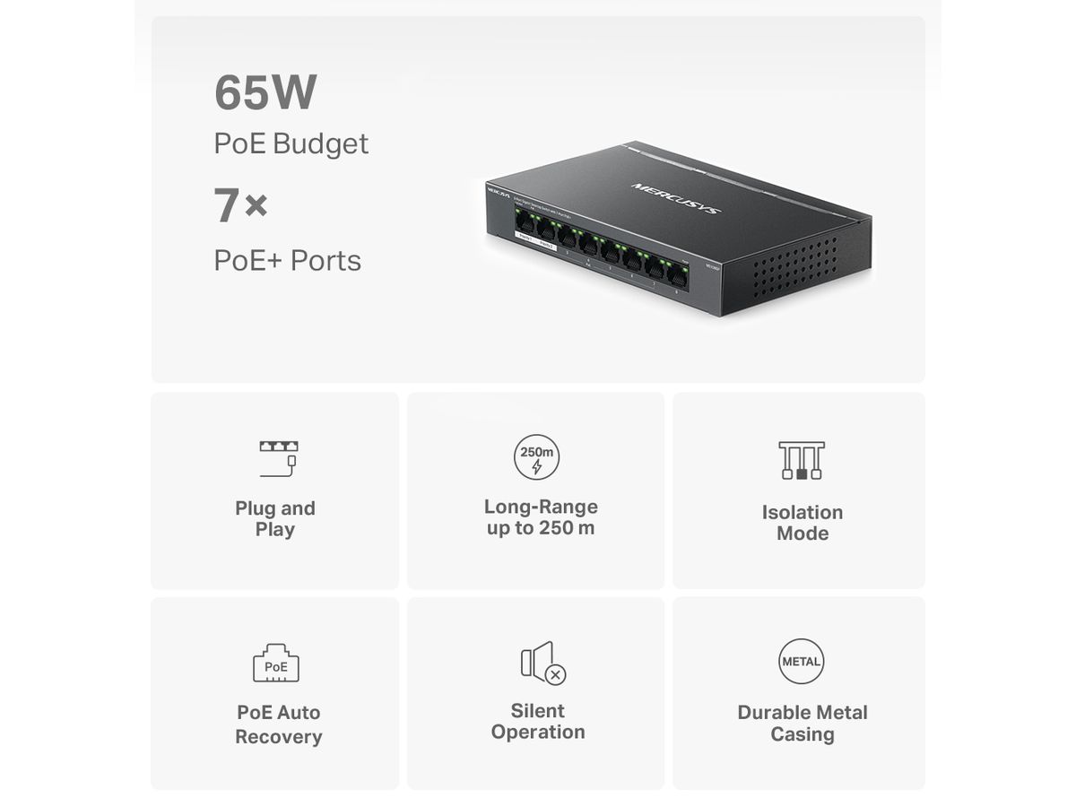 Mercusys 8-Port Gigabit Desktop Switch