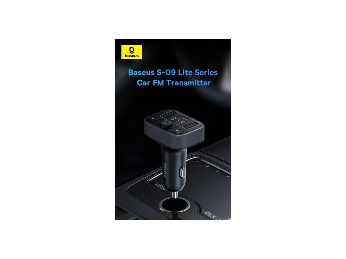 Baseus Car FM Transmitter Cluster Black
